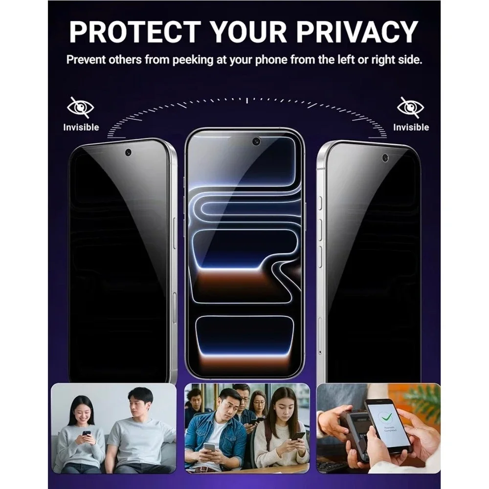 NIMASO for iPhone Screen Protector Privacy‎ 2 Pack, 6.1-Inch